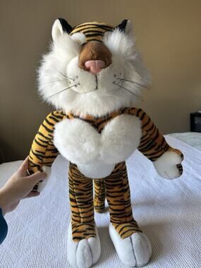 Vtg Exxon Gas Promo Tiger Plush 24" Steven Smith Stuffed Animal Standing Mascot
